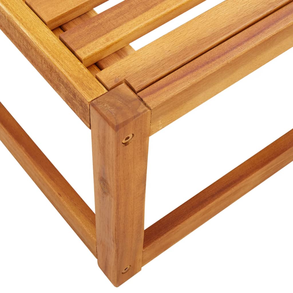 Ensemble de canapés de jardin 4 pièces avec coussins en bois d'acacia et rotin