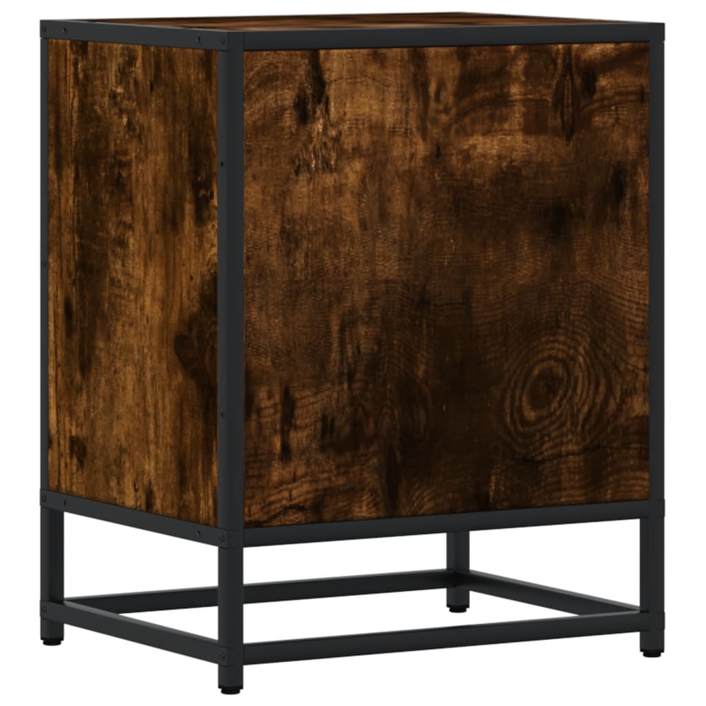 Tables de chevet 2 pcs chêne fumé 40x31x50 cm bois ingénierie