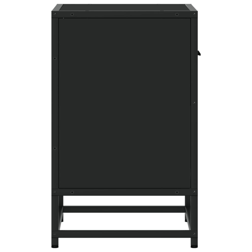 Tables de chevet 2 pcs noir 40x31x50 cm bois d'ingénierie - XIOS