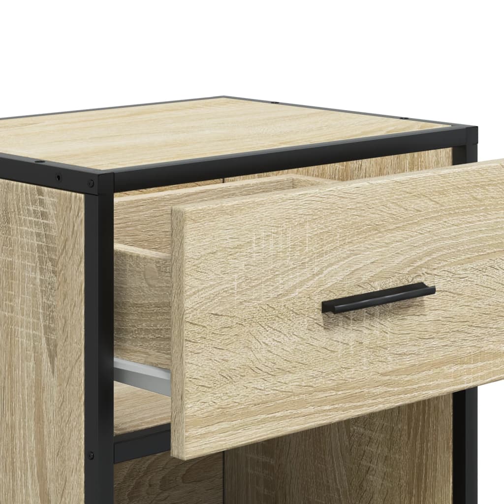 Table de chevet chêne sonoma 40x31x50 cm bois d’ingénierie - XIOS
