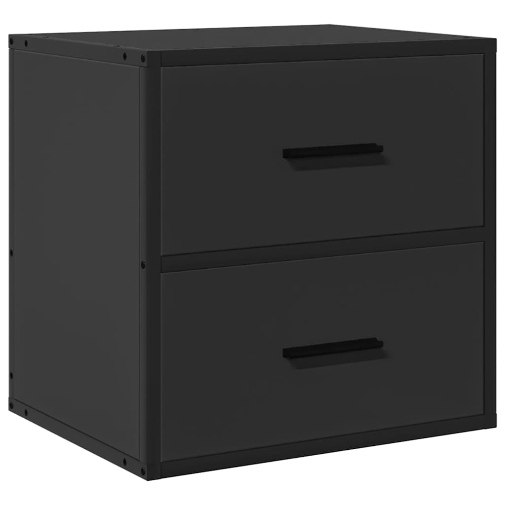 Table de chevet murale noir 40x31x39,5 cm - XIOS
