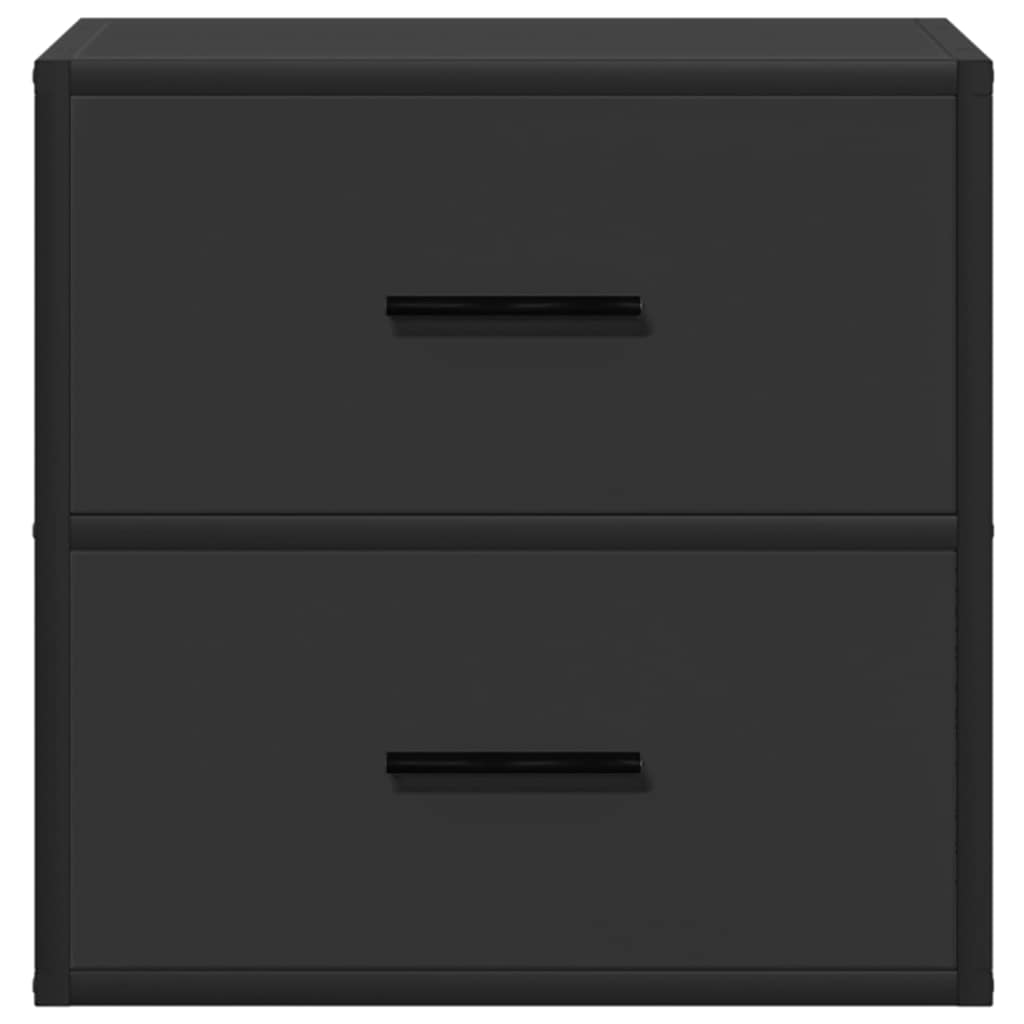 Table de chevet murale noir 40x31x39,5 cm - XIOS
