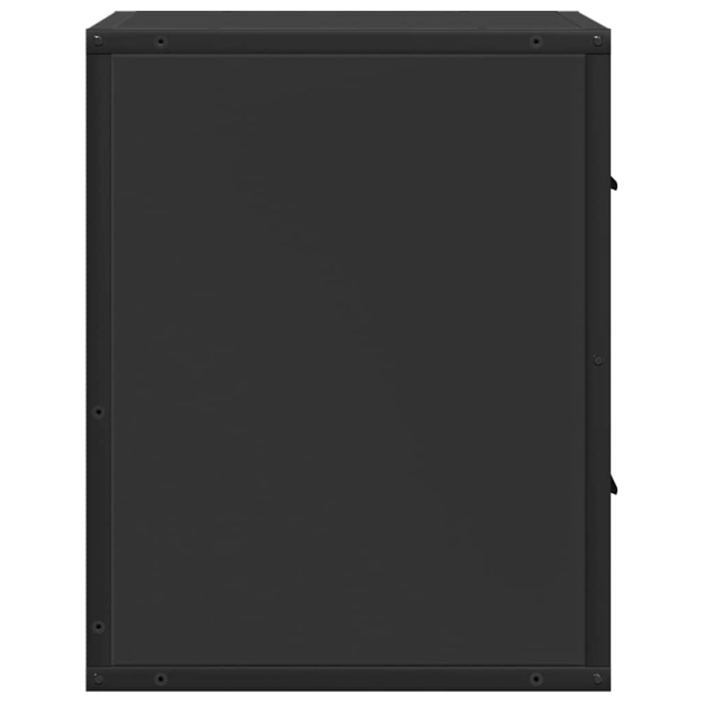 Table de chevet murale noir 40x31x39,5 cm - XIOS