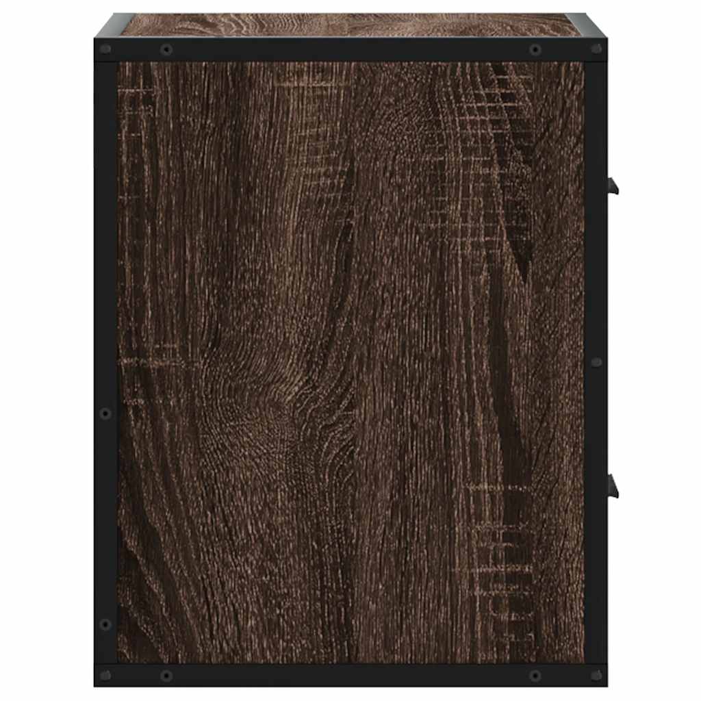 Tables de chevet murales 2 pcs chêne marron 40x31x39,5 cm