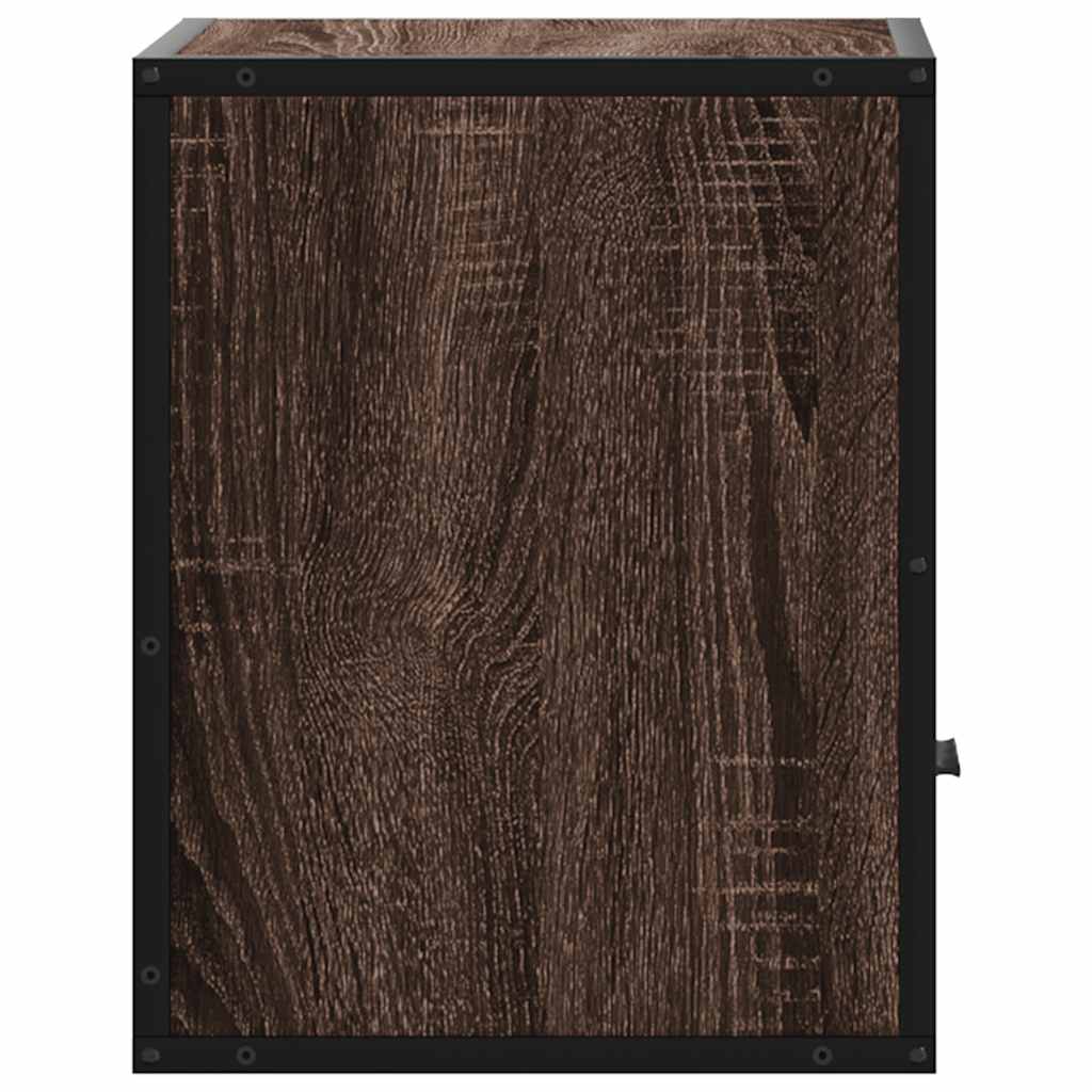 Tables de chevet murales 2 pcs chêne marron 40x31x39,5 cm