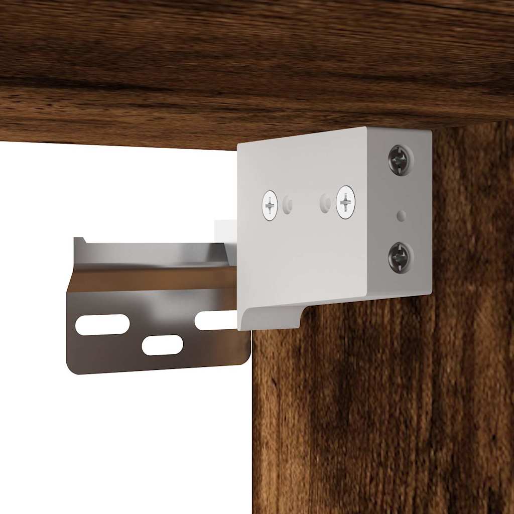 Table de chevet murale Chêne fumé 40x31x39,5 cm - XIOS