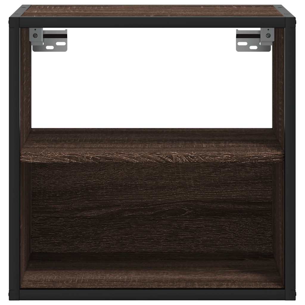 Table de chevet murale chêne marron 40x31x39,5 cm - XIOS