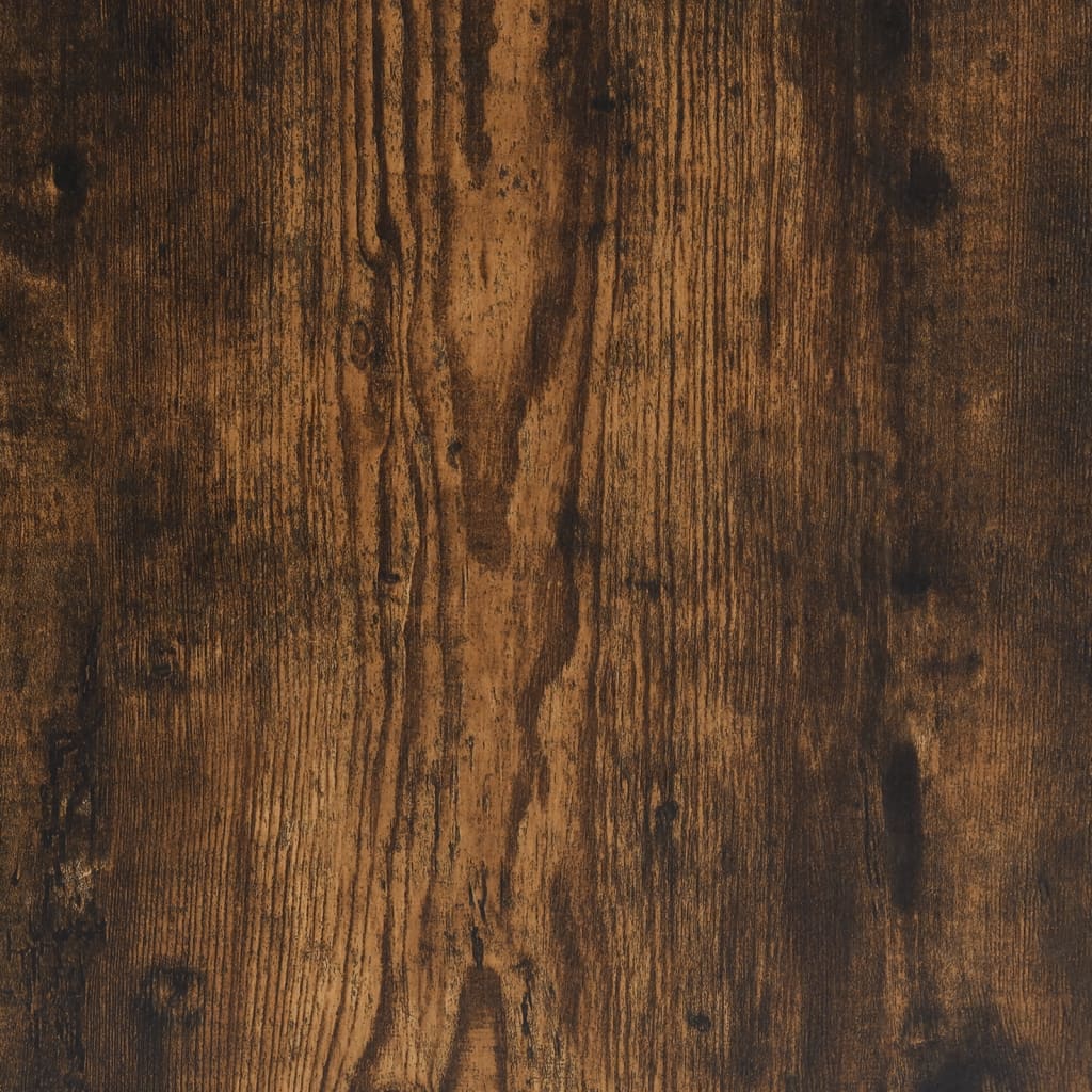 Table basse chêne fumé 90x57x35 cm bois d'ingénierie et métal - XIOS