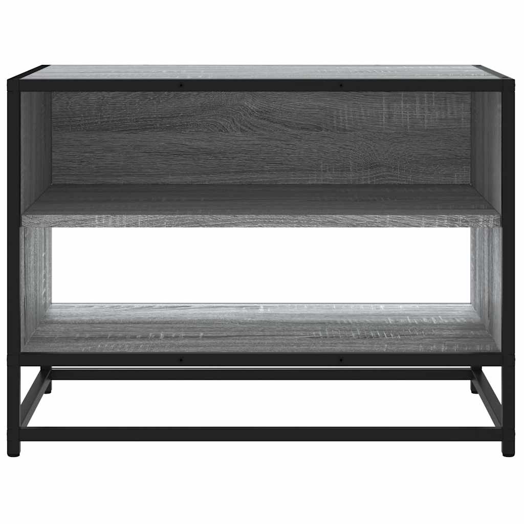 Meuble TV sonoma gris 61x40x46 cm bois d'ingénierie et métal - XIOS