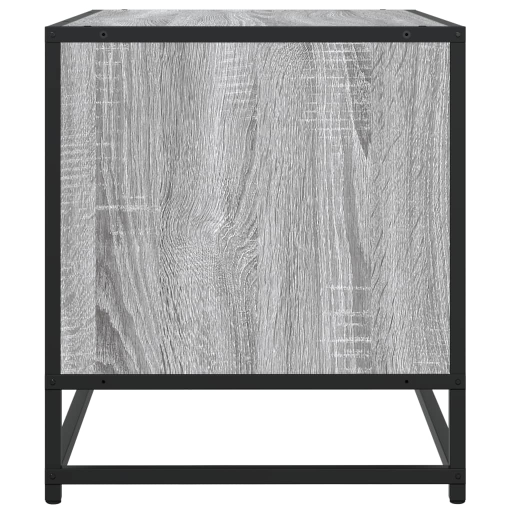 Meuble TV sonoma gris 91x40x46 cm bois d'ingénierie et métal - XIOS