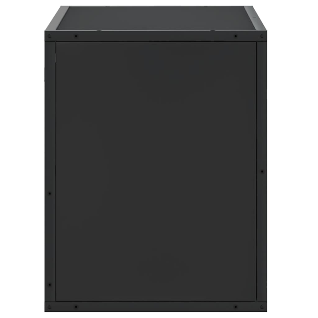 Meuble TV noir 60x31x39,5 cm bois d'ingénierie et métal - XIOS