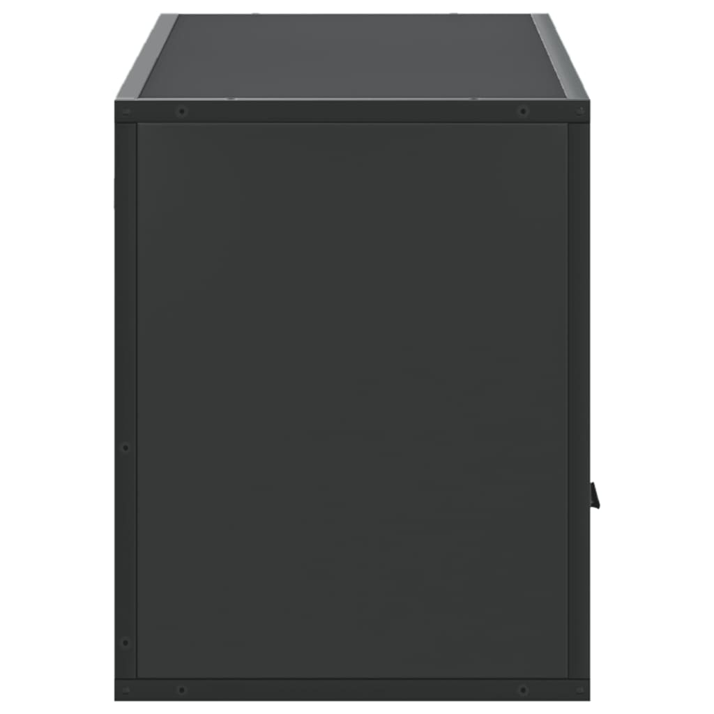 Meuble TV noir 100x31x39,5 cm bois d'ingénierie et métal - XIOS