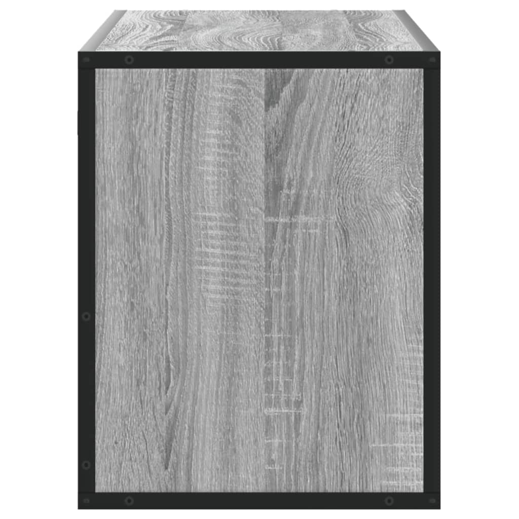 Meuble TV sonoma gris 100x31x39,5 cm bois d'ingénierie et métal - XIOS