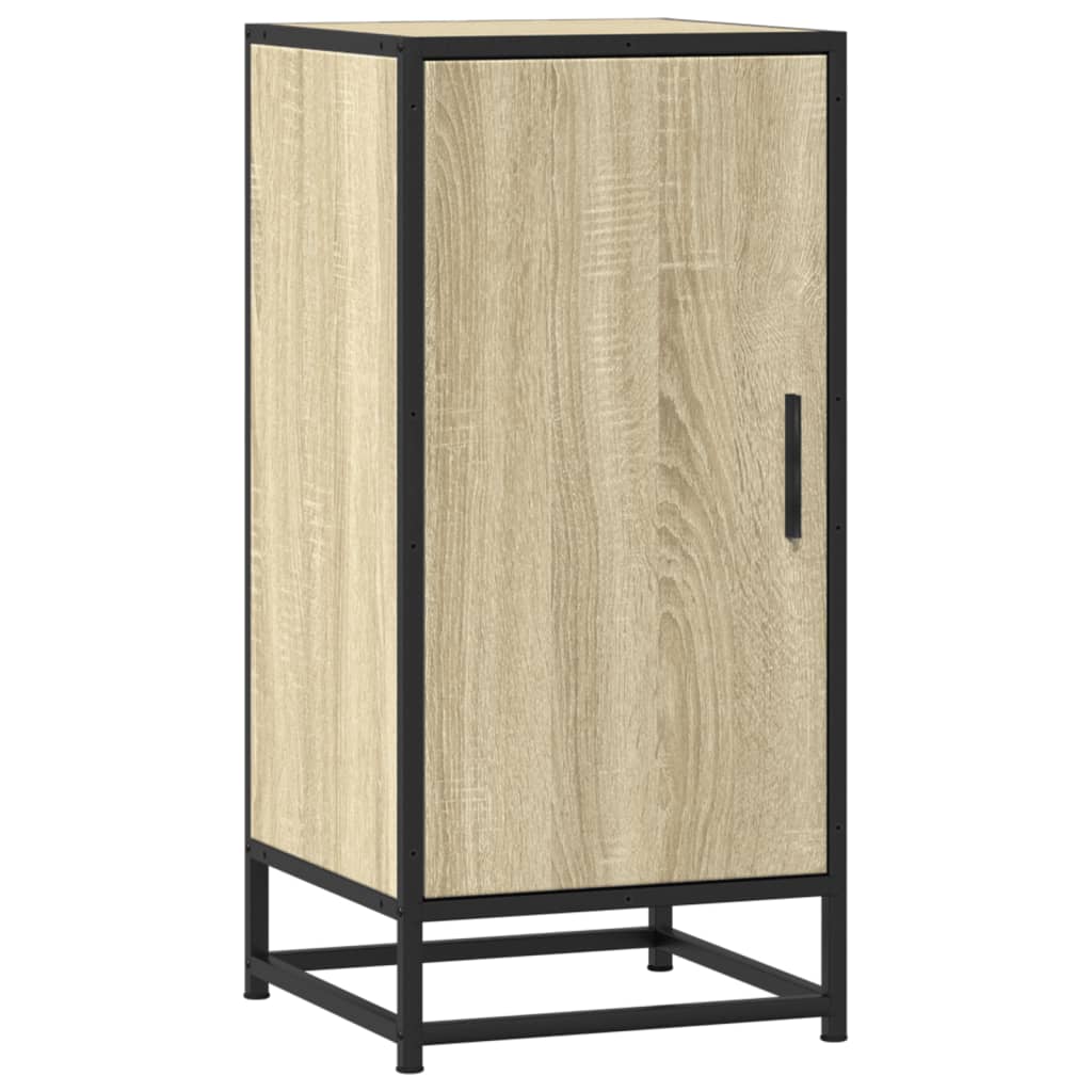 Buffet chêne sonoma 35,5x35x76 cm bois d'ingénierie et métal - XIOS