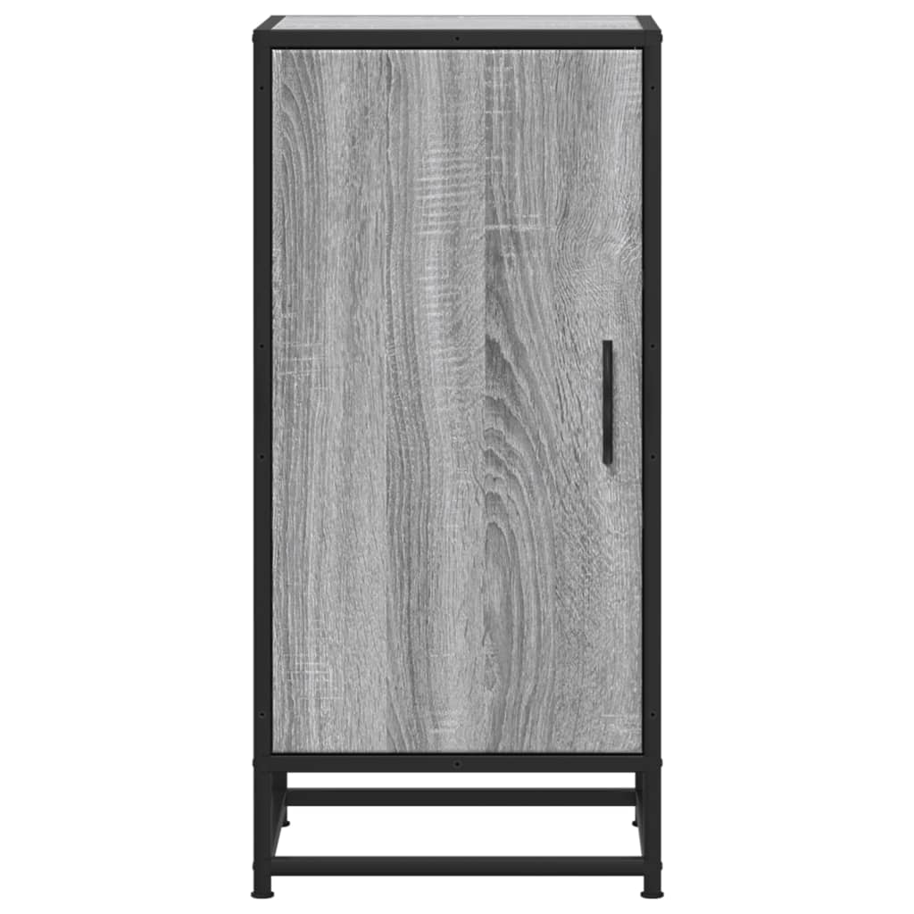 Buffet sonoma gris 35,5x35x76 cm bois d'ingénierie et métal - XIOS