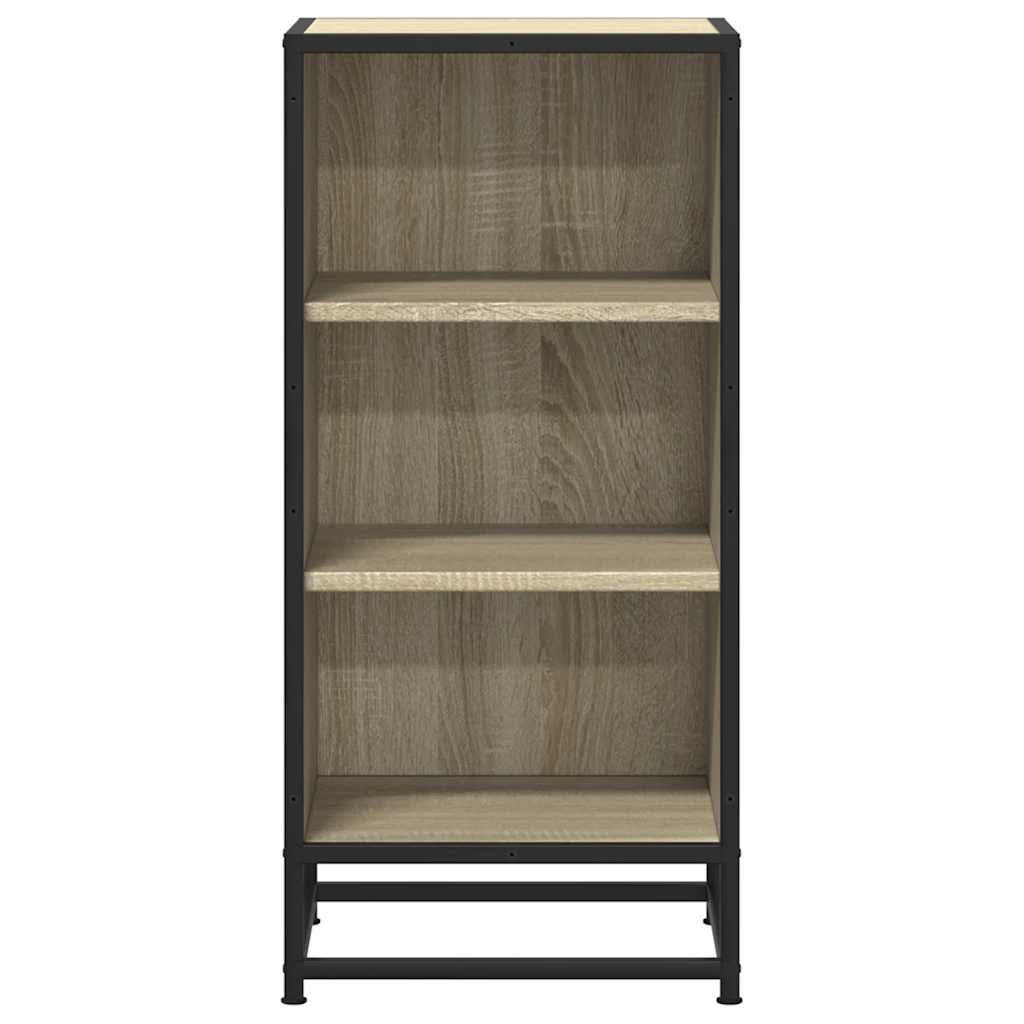 Buffet chêne sonoma 35,5x35x76 cm bois d'ingénierie et métal - XIOS