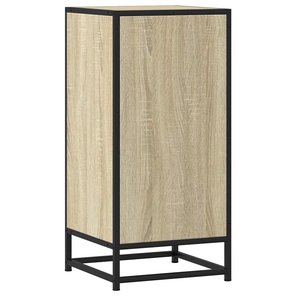 Buffet chêne sonoma 35,5x35x76 cm bois d'ingénierie et métal - XIOS