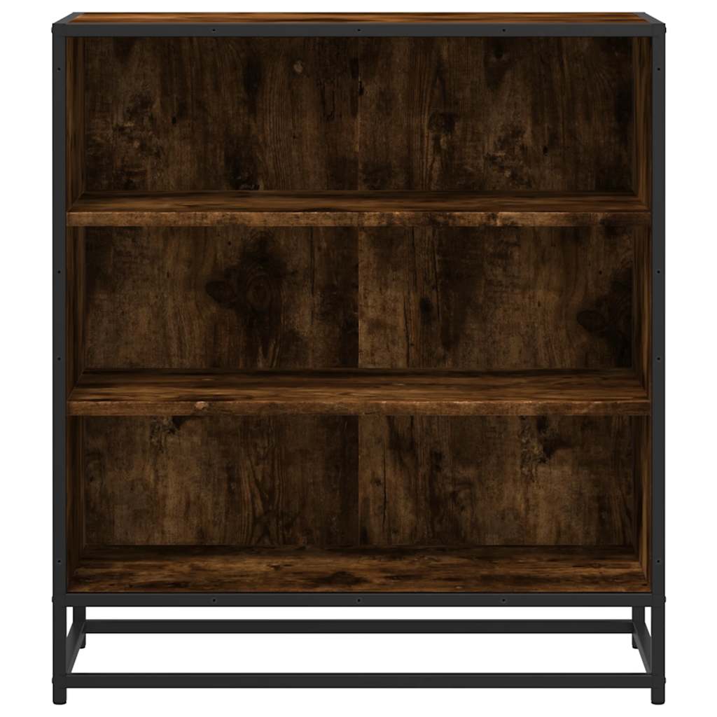 Buffet chêne fumé 68x35x76 cm bois d'ingénierie et métal - XIOS
