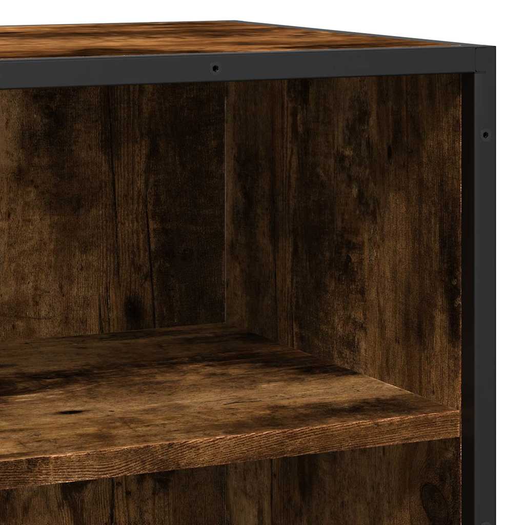Buffet chêne fumé 68x35x76 cm bois d'ingénierie et métal - XIOS
