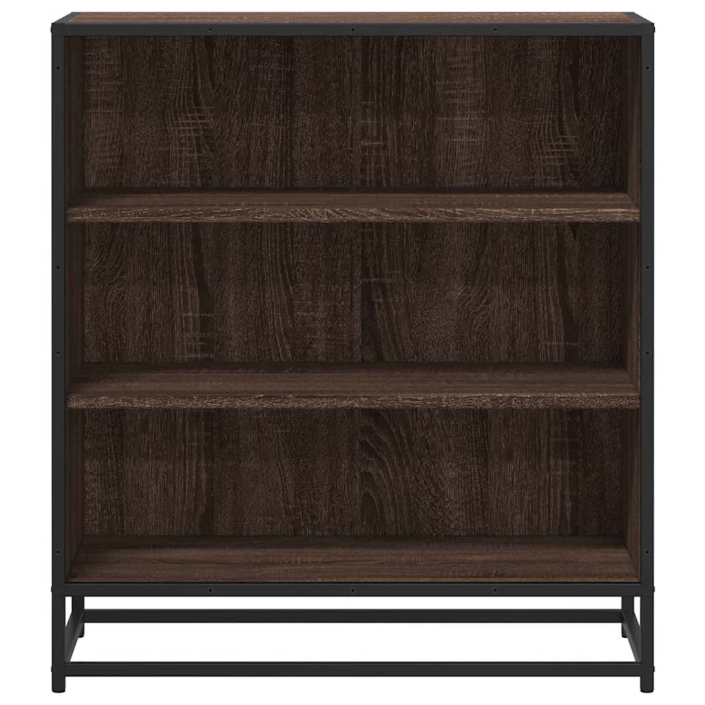 Buffet chêne marron 68x35x76 cm bois d'ingénierie et métal - XIOS
