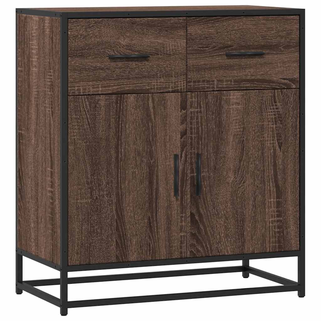 Buffet chêne marron 68x35x76 cm bois d'ingénierie - XIOS