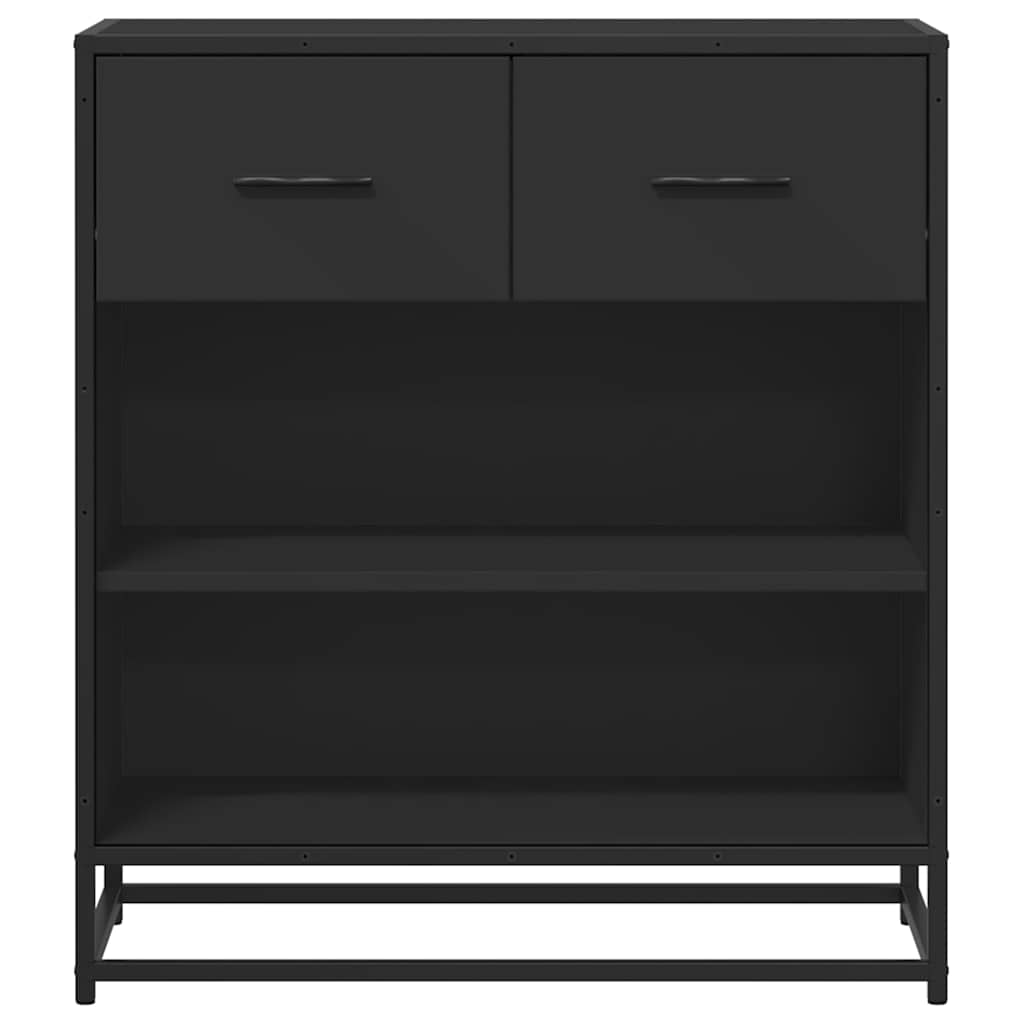 Buffet noir 68x35x76 cm bois d'ingénierie - XIOS