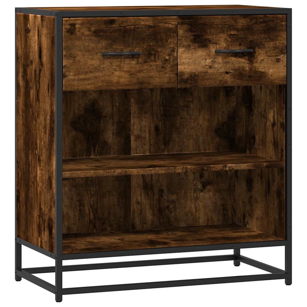 Buffet chêne fumé 68x35x76 cm bois d'ingénierie - XIOS