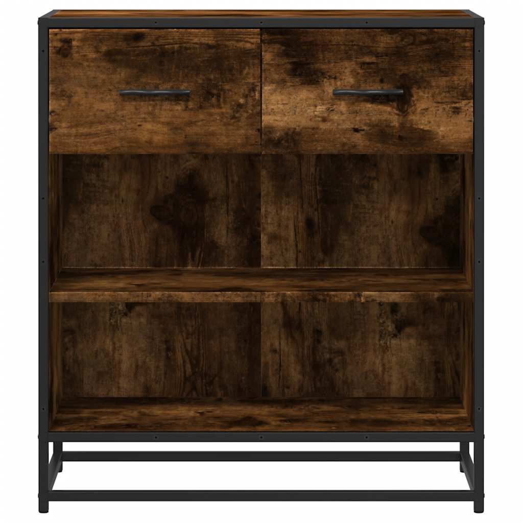Buffet chêne fumé 68x35x76 cm bois d'ingénierie - XIOS