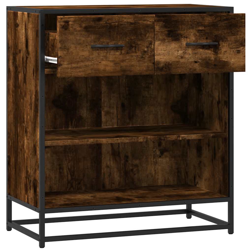 Buffet chêne fumé 68x35x76 cm bois d'ingénierie - XIOS