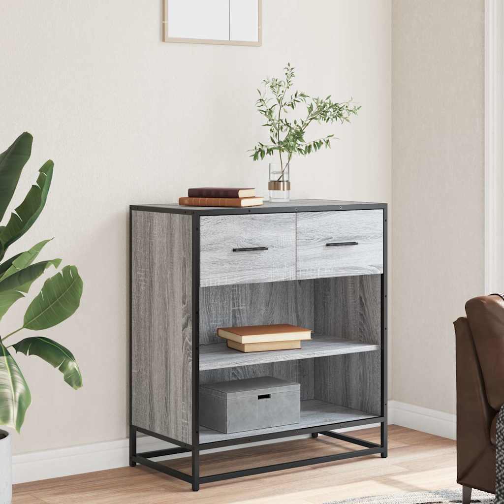 Buffet sonoma gris 68x35x76 cm bois d'ingénierie - XIOS