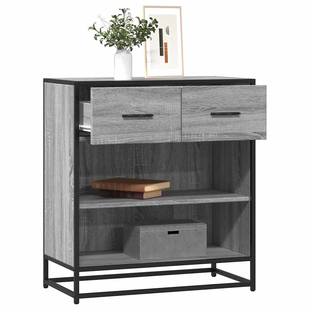 Buffet sonoma gris 68x35x76 cm bois d'ingénierie - XIOS