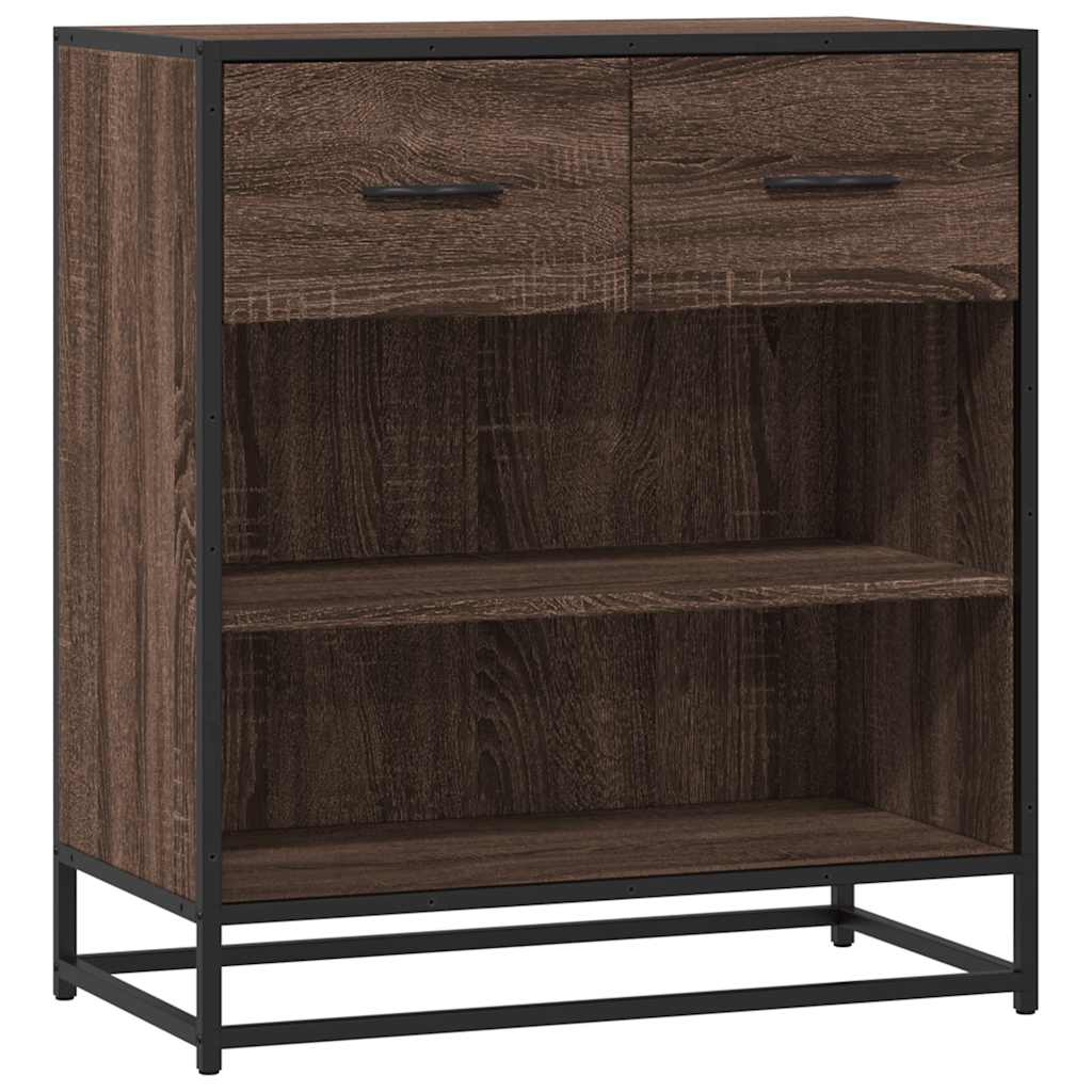 Buffet chêne marron 68x35x76 cm bois d'ingénierie - XIOS