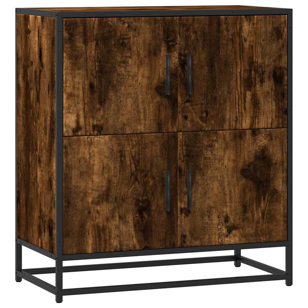 Buffet chêne fumé 68x35x76 cm bois d'ingénierie - XIOS