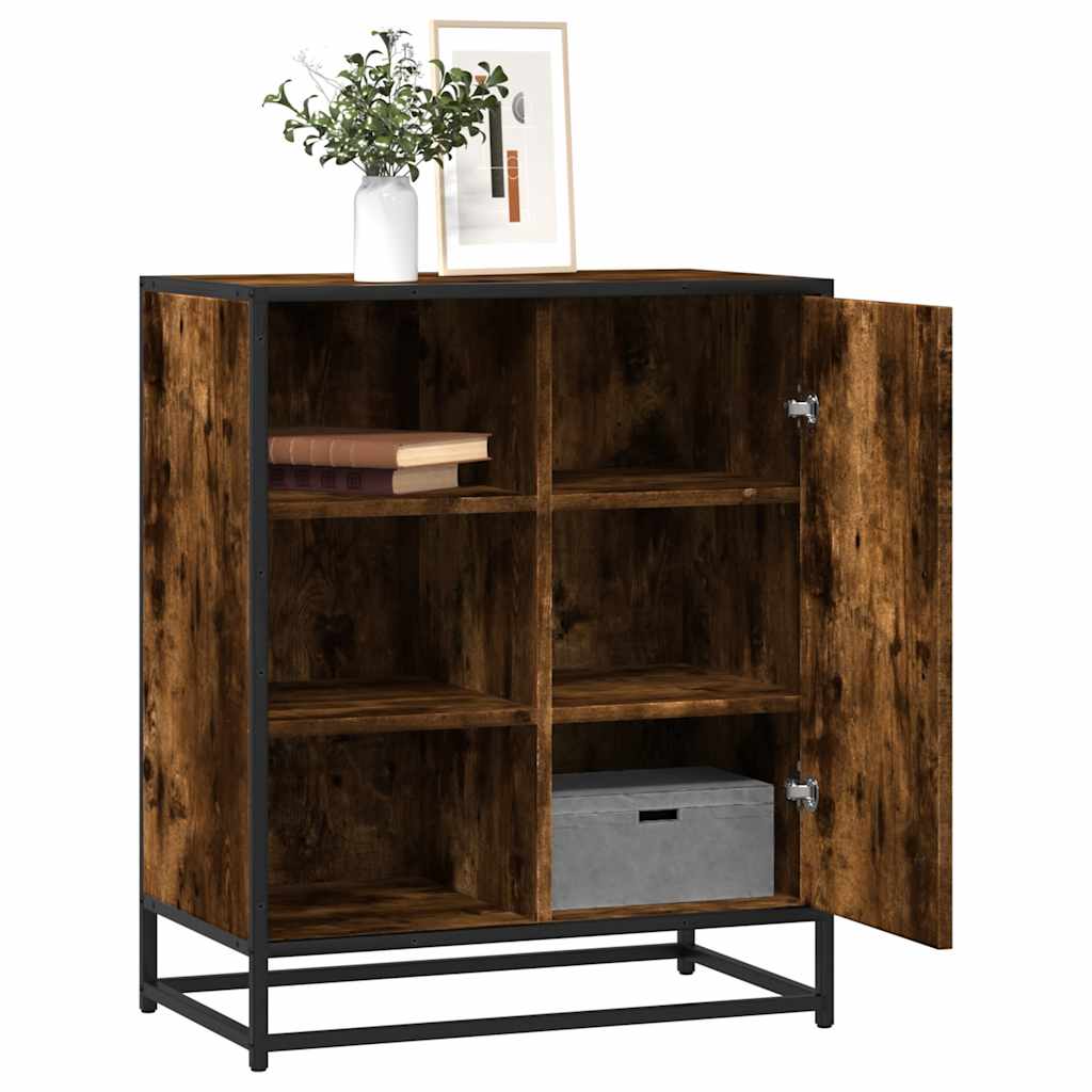 Buffet chêne fumé 62x35x76 cm bois d'ingénierie - XIOS