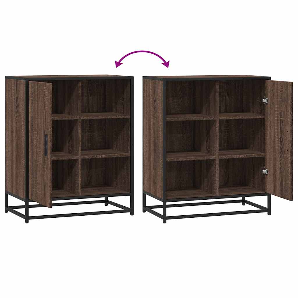 Buffet chêne marron 62x35x76 cm bois d'ingénierie - XIOS