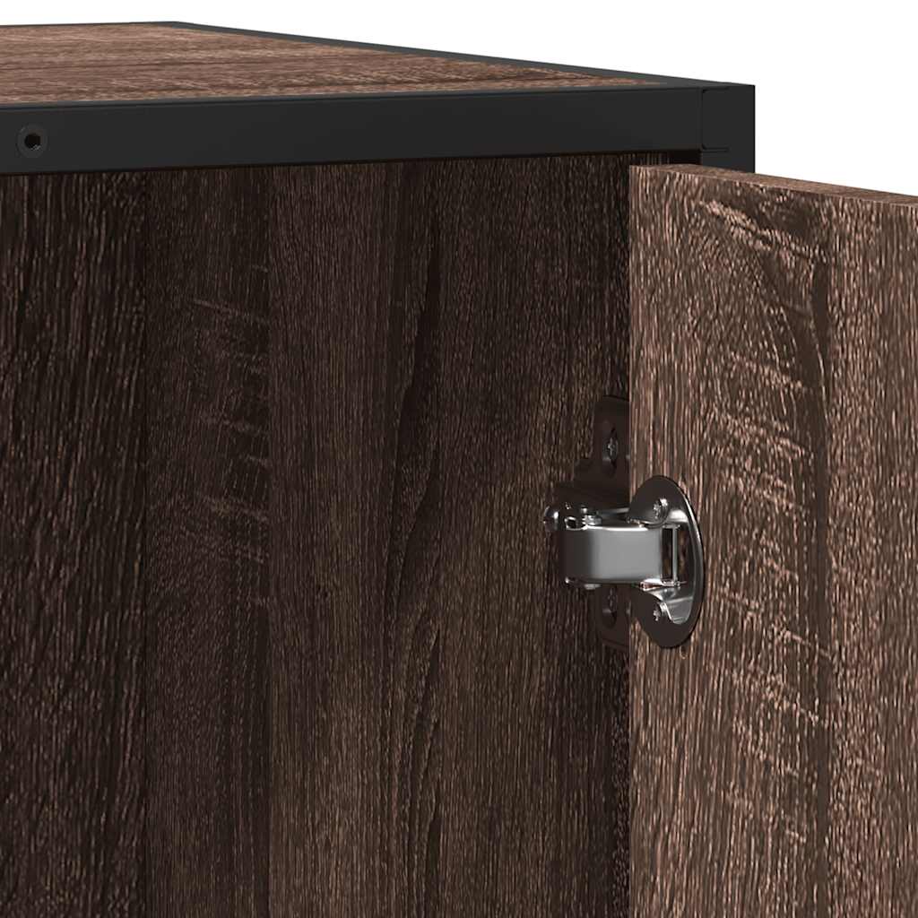 Buffet chêne marron 62x35x76 cm bois d'ingénierie - XIOS