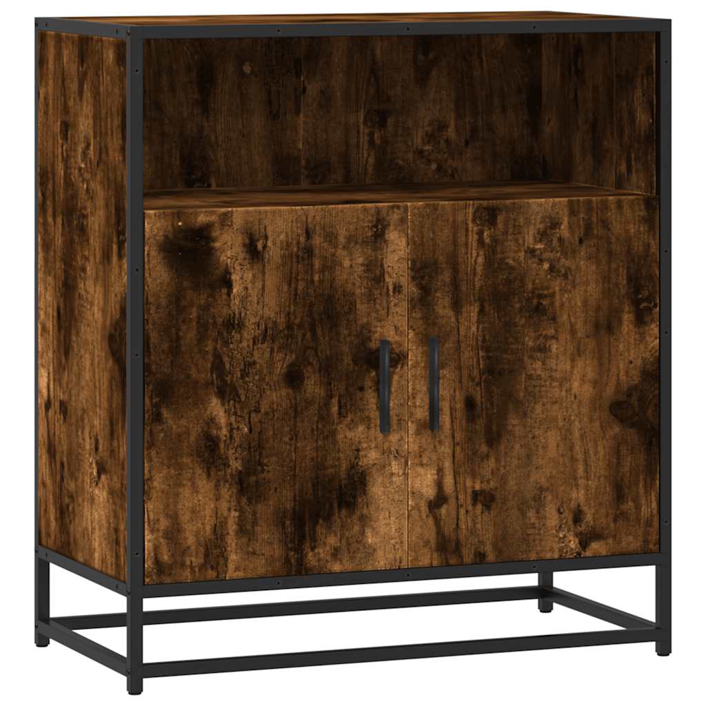 Buffet chêne fumé 68x35x76 cm bois d'ingénierie - XIOS