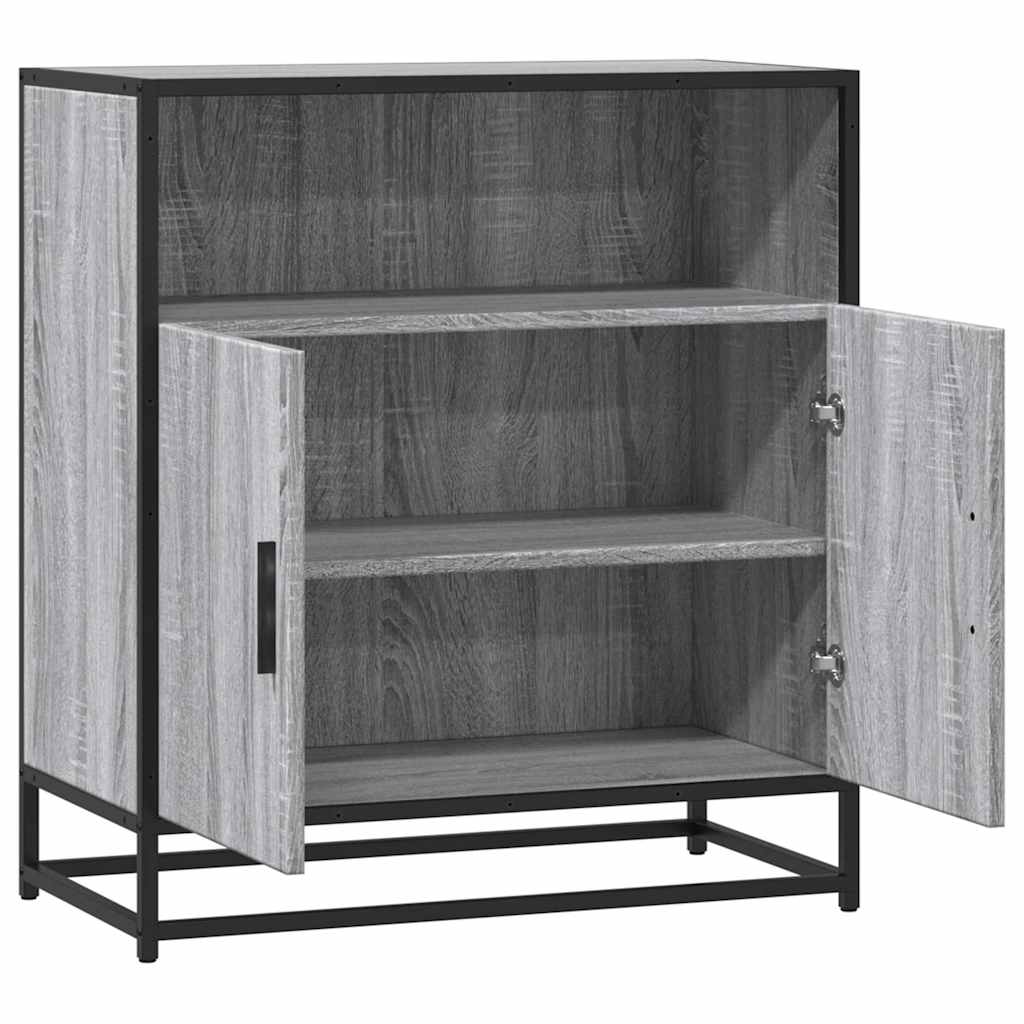 Buffet sonoma gris 68x35x76 cm bois d'ingénierie - XIOS