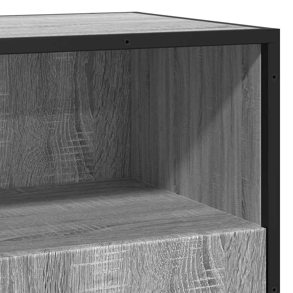 Buffet sonoma gris 68x35x76 cm bois d'ingénierie - XIOS