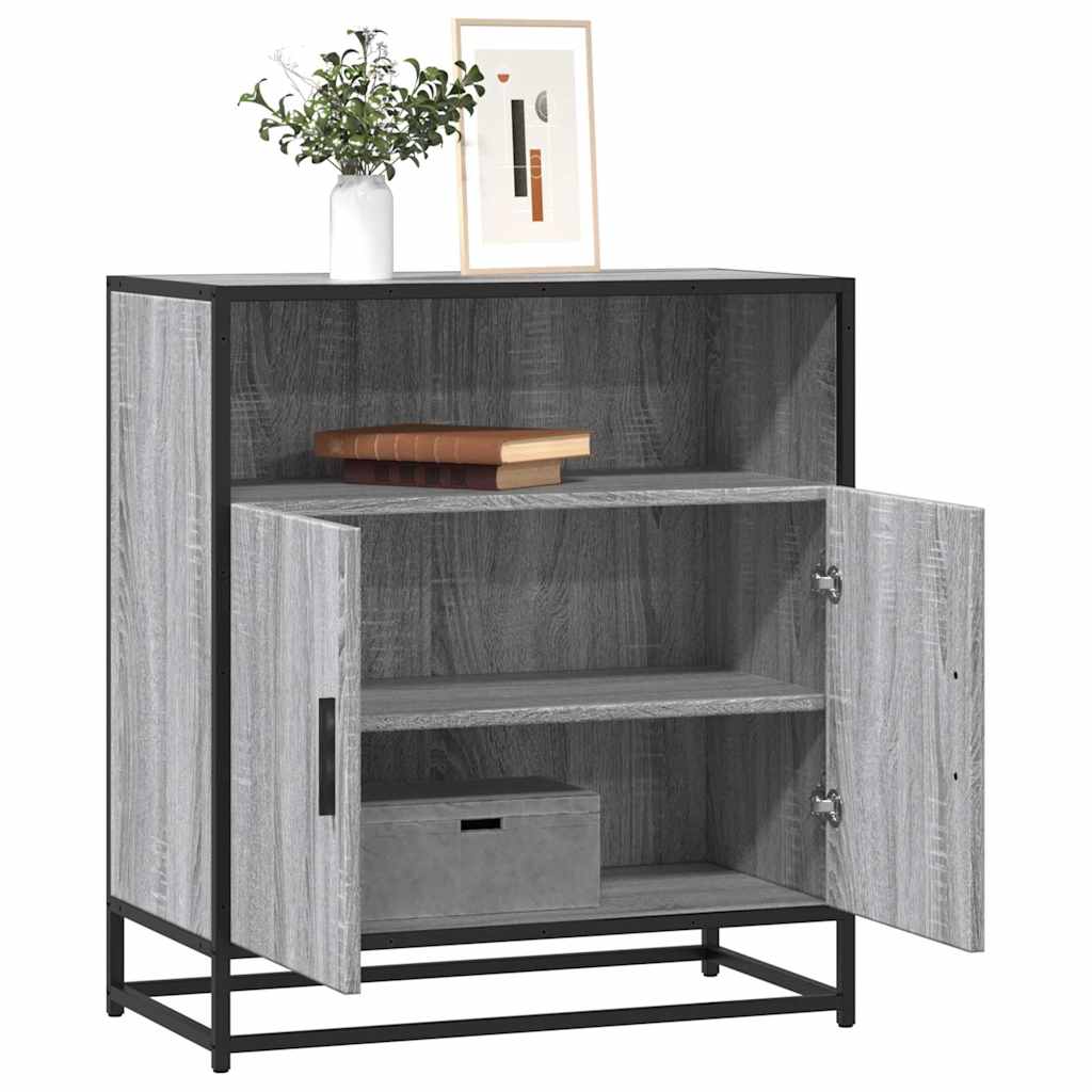 Buffet sonoma gris 68x35x76 cm bois d'ingénierie - XIOS