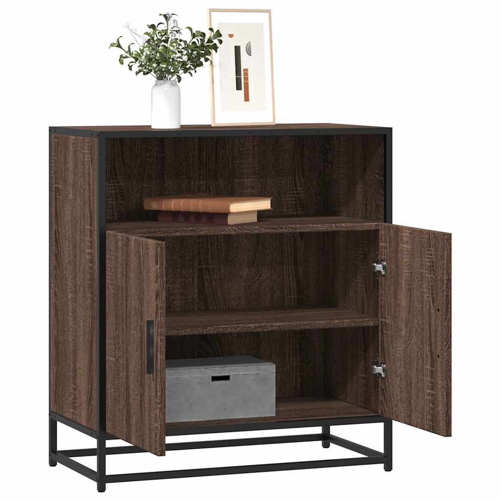 Buffet chêne marron 68x35x76 cm bois d'ingénierie - XIOS