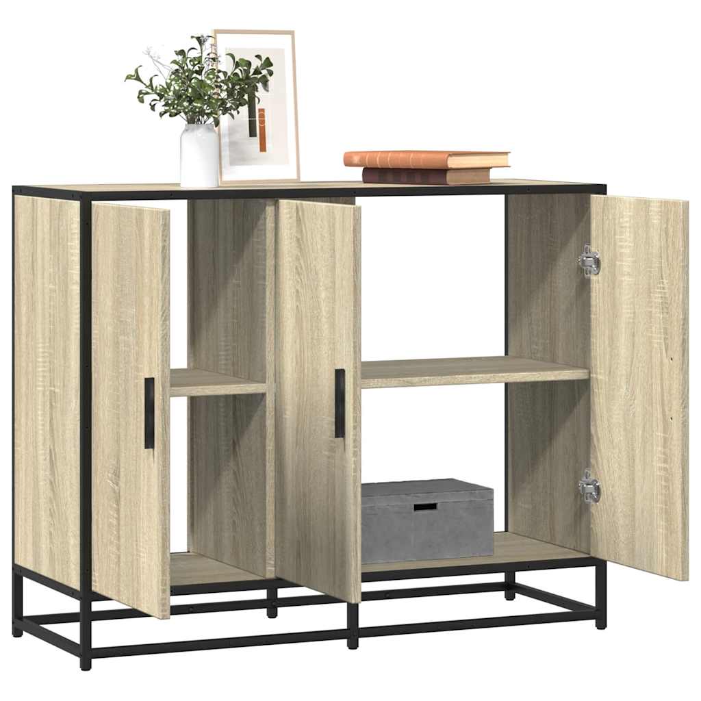 Buffet chêne sonoma 94x35x76 cm bois d'ingénierie - XIOS