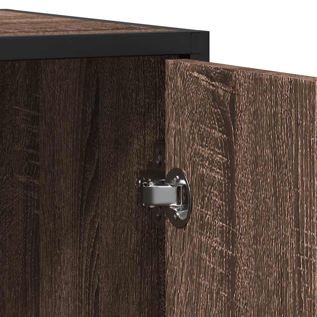 Buffet chêne marron 94x35x76 cm bois d'ingénierie - XIOS