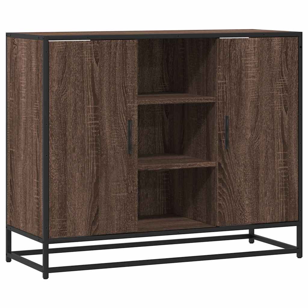 Buffet chêne marron 92x35x76 cm Bois d'ingénierie - XIOS