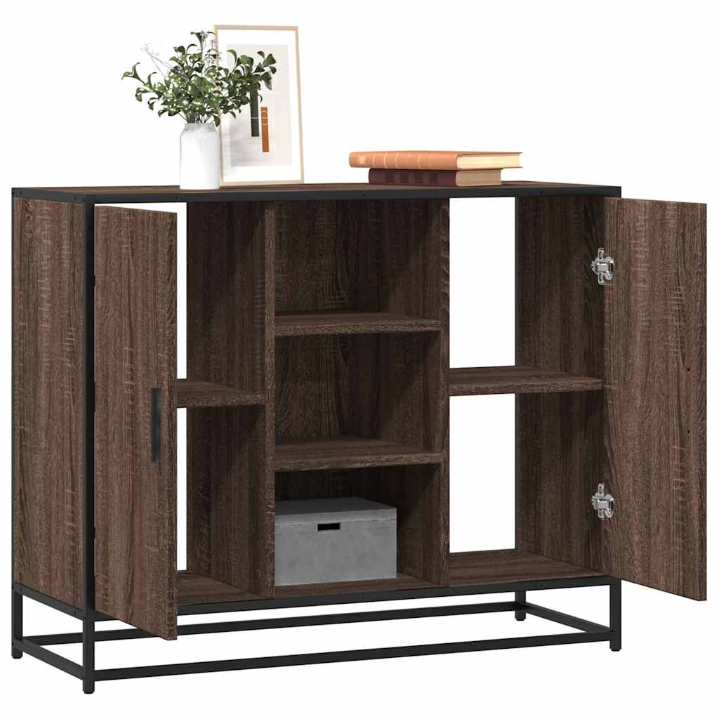 Buffet chêne marron 92x35x76 cm Bois d'ingénierie - XIOS