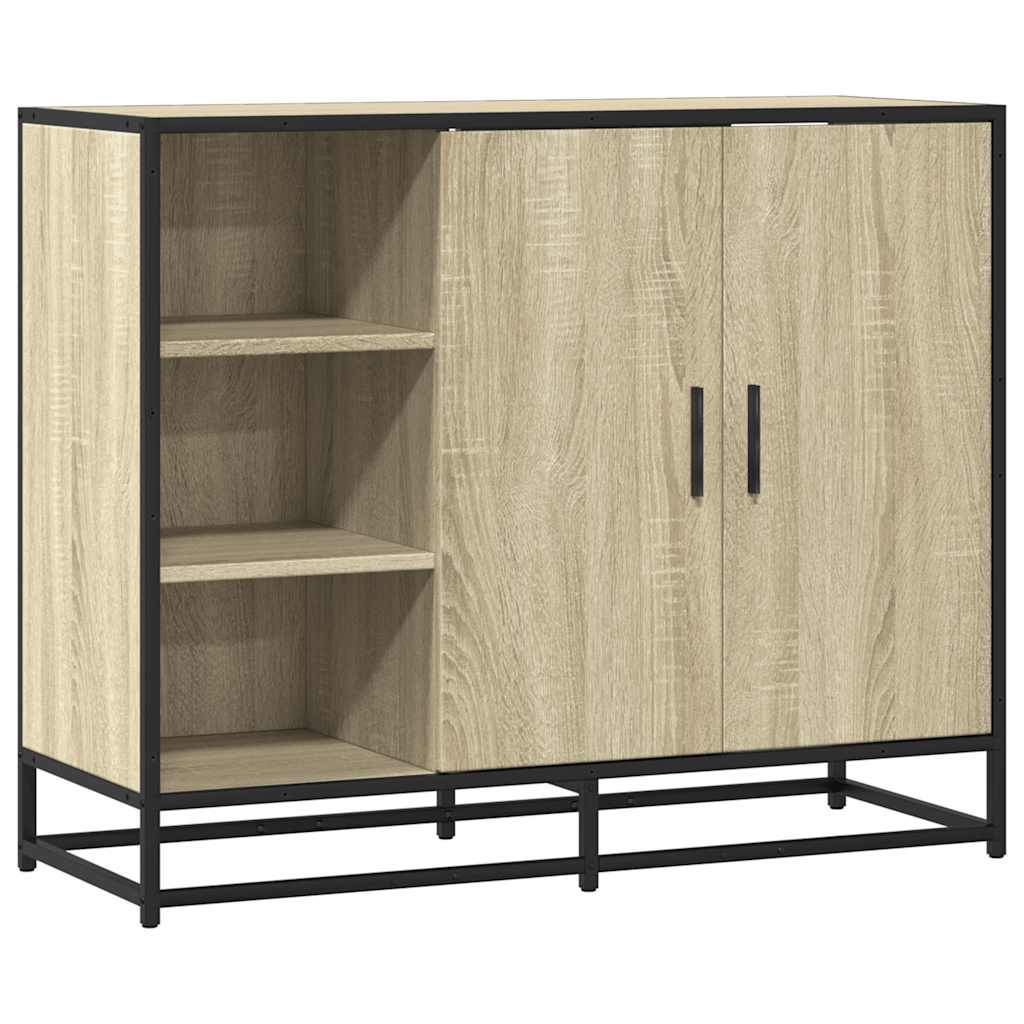Buffet chêne sonoma 92x35x76 cm bois d'ingénierie - XIOS
