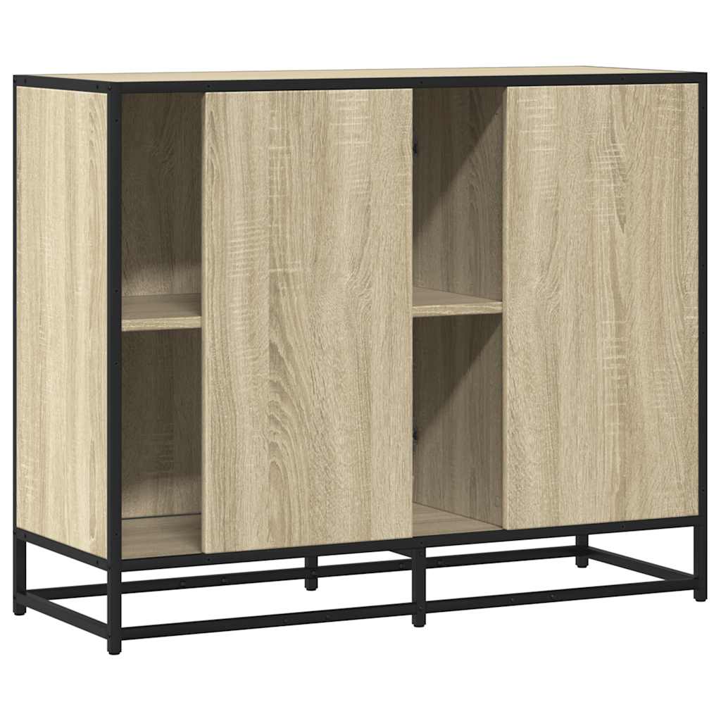 Buffet chêne sonoma 92x35x76 cm bois d'ingénierie - XIOS