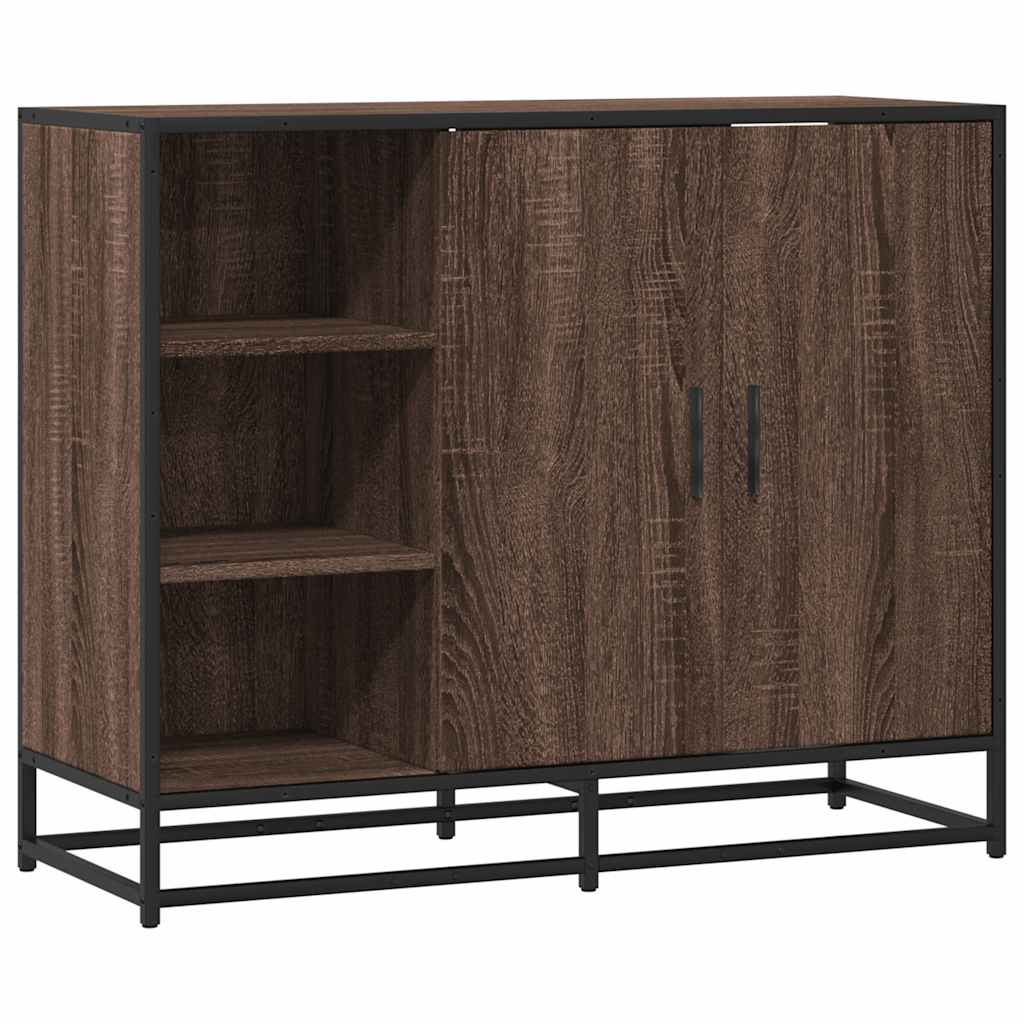 Buffet chêne marron 92x35x76 cm Bois d'ingénierie - XIOS