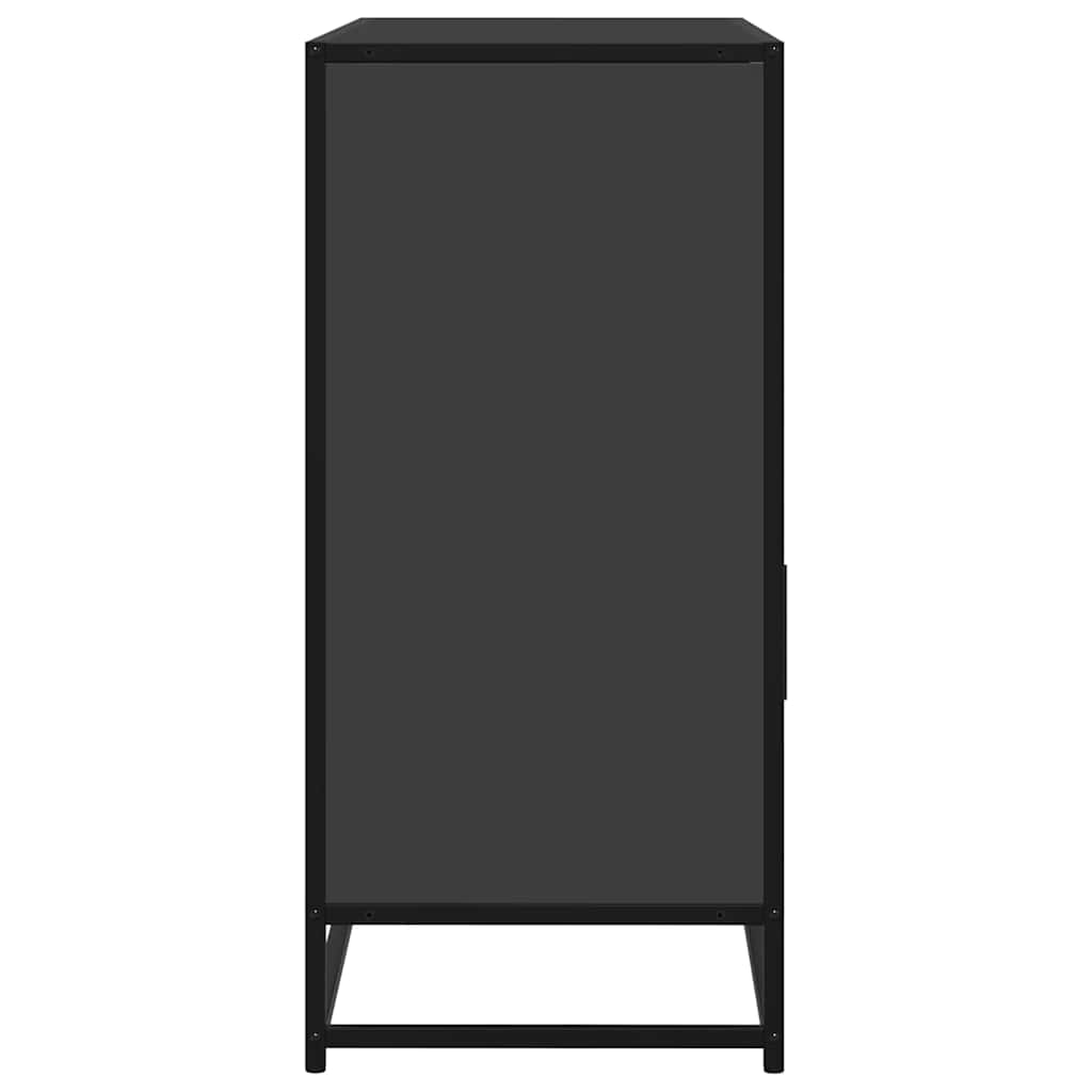Buffet noir 100x35x76 cm bois d’ingénierie - XIOS