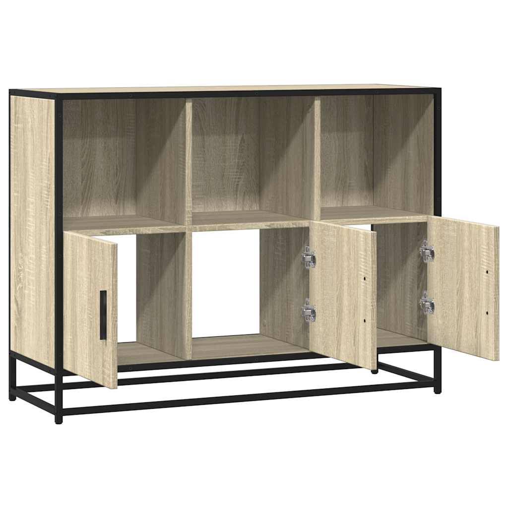 Buffet chêne sonoma 100x35x76 cm bois d'ingénierie - XIOS